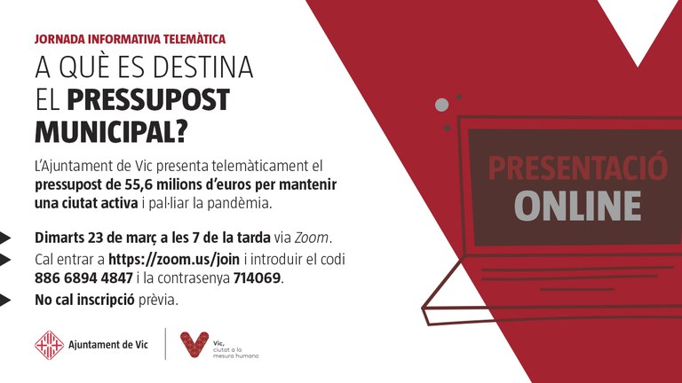 Presentació pública anual de les ordenances fiscals i pressupostos municipals