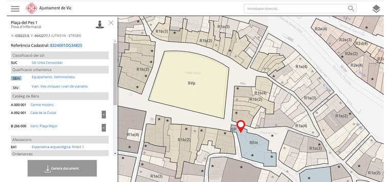 Posada en funcionament del nou Portal d'Informació Urbanística