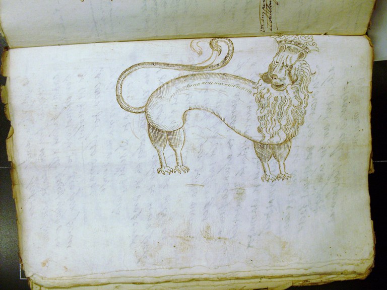 Reproducció del lleó com a figura de la imatgeria popular